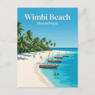 Wimbi Beach Mozambique Briefkaart
