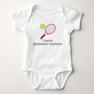 Wimbledon champion leuk baby tennis bodysuit