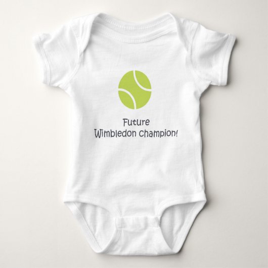 Wimbledon champion leuk baby tennis bodysuit (Voorkant)