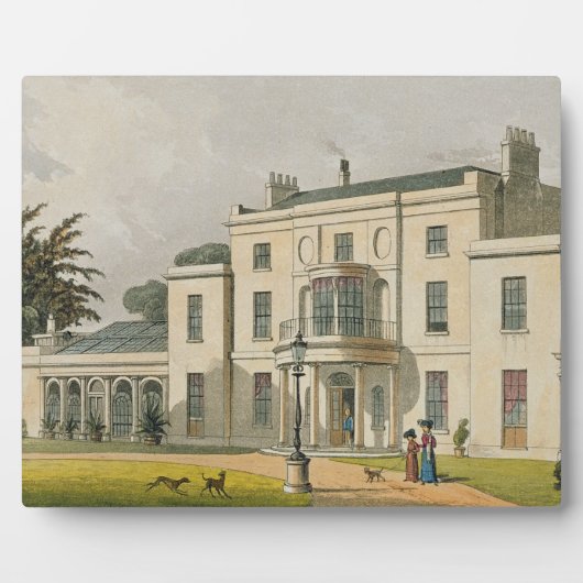 Wimbledon House, van Ackermann's 'Repository of A' Fotoplaat (Voorkant)