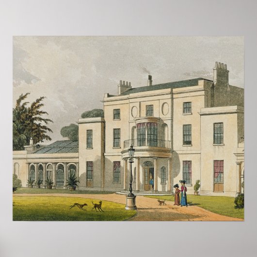 Wimbledon House, van Ackermann's 'Repository of A' Poster (Voorkant)