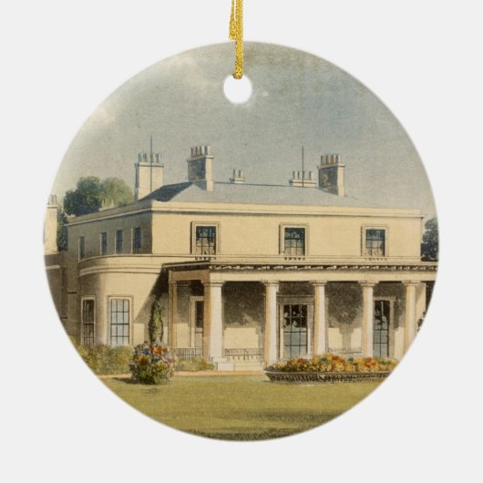 Wimbledon Park, van R. Ackermann's (1764-1834) Keramisch Ornament (Achterkant)