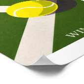 Wimbledon tennisbaan ontwerp poster (Hoek)
