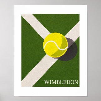 Wimbledon tennisbaan ontwerp poster