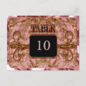 Wimbley Blush Victoriaans Table Number Kaart (Voorkant)