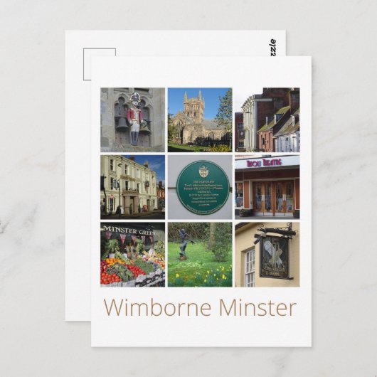 Wimborne Minster Briefkaart (Voorkant / Achterkant)
