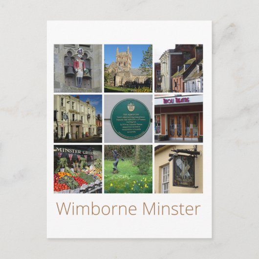Wimborne Minster Briefkaart (Voorkant)