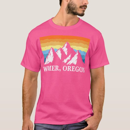  Wimer Oregon Mountain Hiking Souvenir Prin T-shirt (Voorkant)