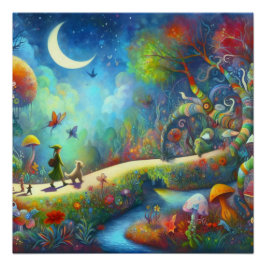 Wimesical World of a Childs Dream Christmas Perfect Poster