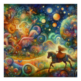 Wimesical World of a Childs Dream Perfect Poster