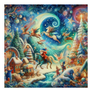 Wimesical World of a Childs Dream Perfect Poster