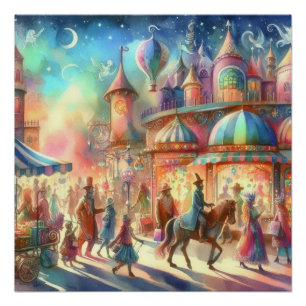 Wimesical World of a Childs Dream Perfect Poster