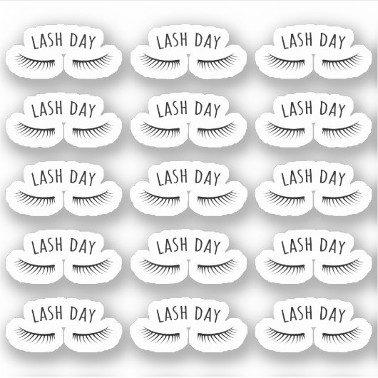 Wimper Afspraak Schoonheidssalon Bujo Planner Sticker (Voorkant)