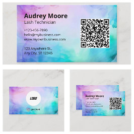 Wimper branding ideeën minimalistisch elegant visitekaartje