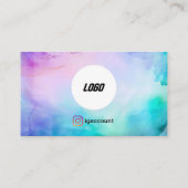 Wimper branding ideeën minimalistisch elegant visitekaartje (Achterkant)