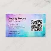 Wimper branding ideeën minimalistisch elegant visitekaartje (Voorkant)