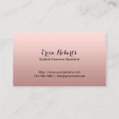 Wimper & Brow Make-up Artiest Roos Goudfolie Visitekaartje (Achterkant)