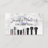 Wimper- en borsteltjes loyaliteitskaart klantenkaartje (Voorkant)