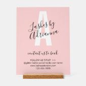 Wimper Extensie Bedrijf Make-up Stylist Acryl Bord (Voorkant)