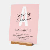 Wimper Extensie Bedrijf Make-up Stylist Acryl Bord (Hoek)