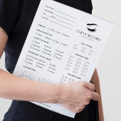 Wimper extensie client record 40 pagina's notitieblok