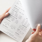 Wimper extensie client record 40 pagina's notitieblok