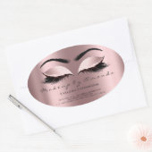 wimper extensie make-up artiest schoonheid prinses ovale sticker (Envelop)