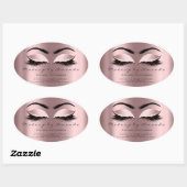 wimper extensie make-up artiest schoonheid prinses ovale sticker (Vel)