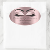 wimper extensie make-up artiest schoonheid prinses ovale sticker (Tas)