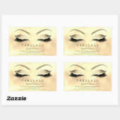 Wimper extensie make-up Beauty Salon Glam Glitter Rechthoekige Sticker (Vel)