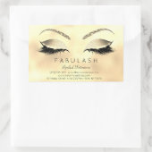 Wimper extensie make-up Beauty Salon Glam Glitter Rechthoekige Sticker (Tas)