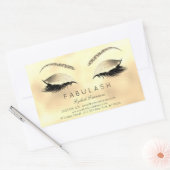 Wimper extensie make-up Beauty Salon Glam Glitter Rechthoekige Sticker (Envelop)