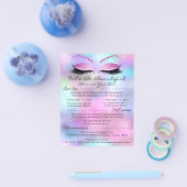 Wimper Extensie Make-up Henn Prijslijst Flyer (Enkel)