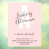 Wimper Extensie Make-up Kunstenaar Stylist Raamsticker (Vel 3)