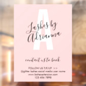 Wimper Extensie Make-up Kunstenaar Stylist Raamsticker (Vel 2)