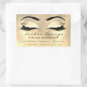 Wimper extensie make-up schoonheidssalon Gold Brow Rechthoekige Sticker (Tas)