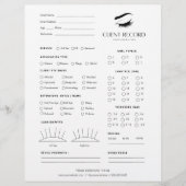 Wimper extensie toestemmingsformulieren // Clientr Flyer (Voorkant)