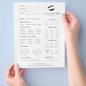 Wimper extensie toestemmingsformulieren // Clientr Flyer (Hand)