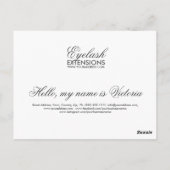 Wimper extensies Glitter Sneeuw Ster Briefkaart (Achterkant)