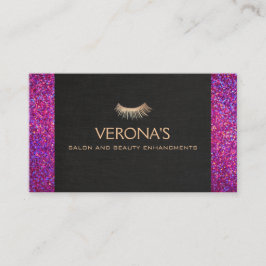 Wimper Extensies Salon en Spa Faux Glitter Visitekaartje