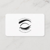 Wimper Extensions Aftercare Hoe zorg je voor Wimpe Visitekaartje (Voorkant)