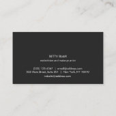 Wimper Extensions en Brow Specialist Salon Visitekaartje (Achterkant)