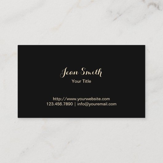 Wimper Extensions Modern Goud Gestreept Visitekaartje (Achterkant)