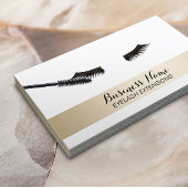 Wimper Extensions Modern Goud Gestreept Visitekaartje