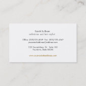 Wimper Extensions Salon Zwart en Goud Visitekaartje (Achterkant)