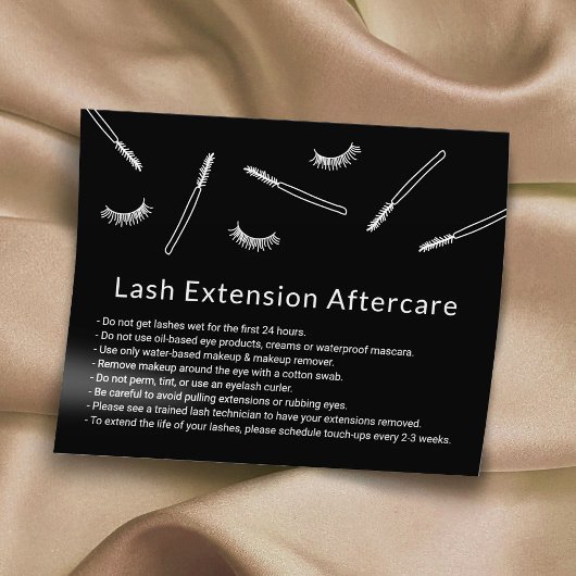 Wimper Extensions Visagist Schattige Nazorg Flyer