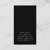 Wimper Extensions Zwart wimpers Vrouw Ooglook Visitekaartje (Achterkant)