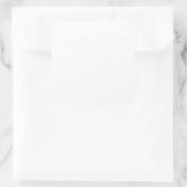 Wimper Gemakkelijk en Beminnelijk Kostuum Liefde U Vierkante Sticker (Tas)