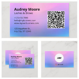 Wimper Kaarten Sjablonen Visitekaartje