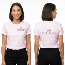 Wimper Make-up Artiest Aangepaste Logo Branding T-shirt